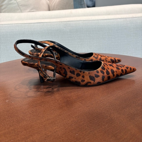 NWOT NA-KD Leather Pointy Ankle Strap Pumps, Size 5.5 - Picture 10 of 15